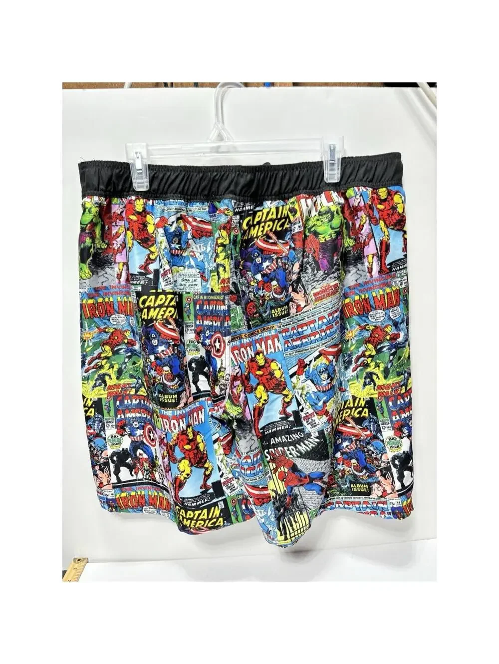 Men's Swim Shorts Trunks Marvel Superheroes Iron Man Captain America Spiderman..